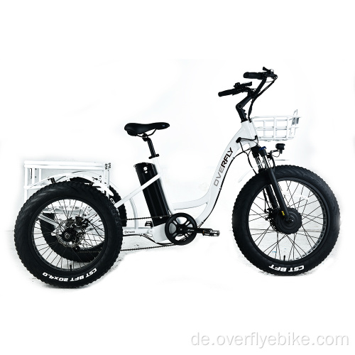 XY-Trio Deluxe Elektro-Dreirad mit Fettreifen für Erwachsene